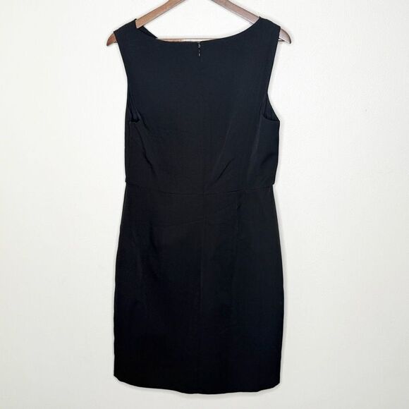 Sam Edelman Cady Drape Neck Mini Dress in black NWT - Women’s US 12 - Picture 2 of 8